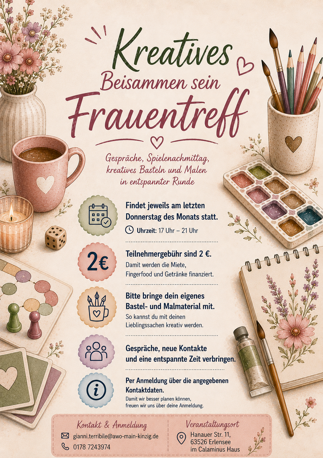 Kreatives Beisammensein